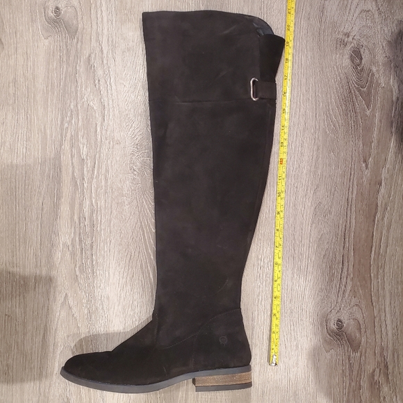 NEW BORN Dal Black Suede Over the Knee Boots - Picture 7 of 7